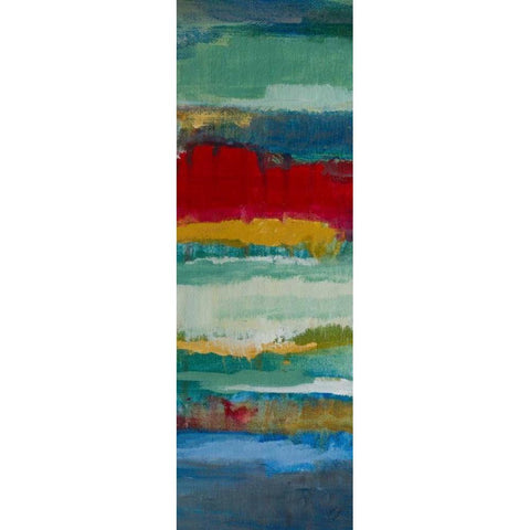 Splendid Sky Panel II Black Modern Wood Framed Art Print by Loreth, Lanie