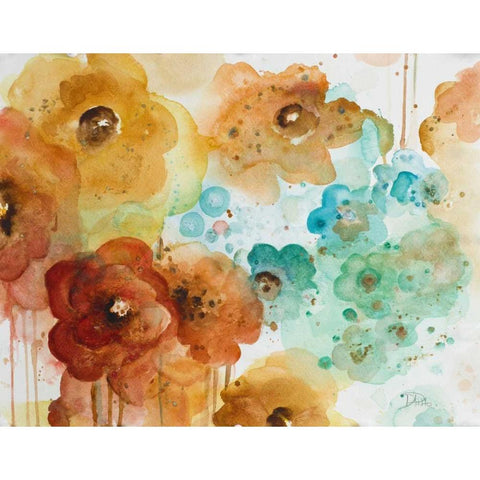 Mis Flores I Black Modern Wood Framed Art Print by Pinto, Patricia