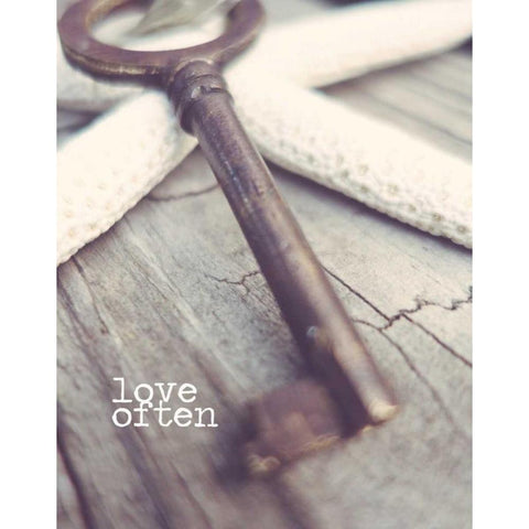 Love Often White Modern Wood Framed Art Print by Saghini, Lisa Hill