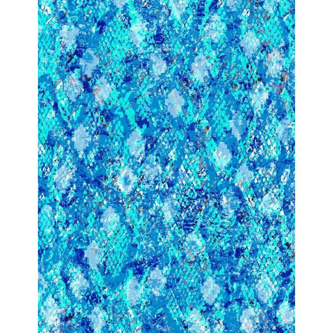 Snake Skin IV White Modern Wood Framed Art Print by Biscardi, Nicholas