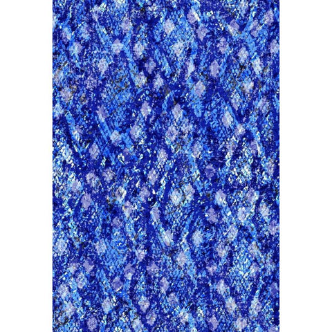Snake Skin I Black Modern Wood Framed Art Print with Double Matting by Biscardi, Nicholas