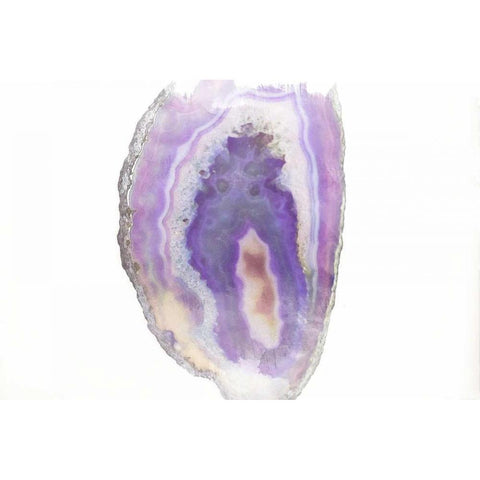Purple Watercolor Agate I Black Modern Wood Framed Art Print by Bryant, Susan