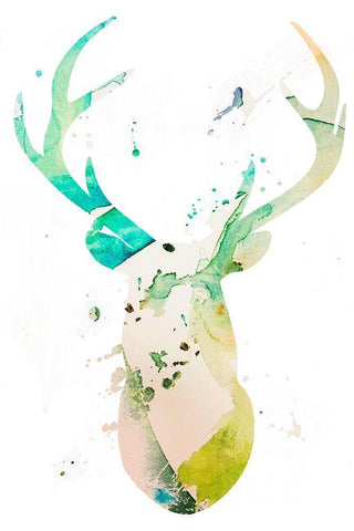 Youthful Deer II Black Ornate Wood Framed Art Print with Double Matting by Bryant, Susan