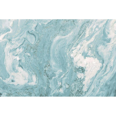 Teal Quartz Top Black Modern Wood Framed Art Print by Bryant, Susan