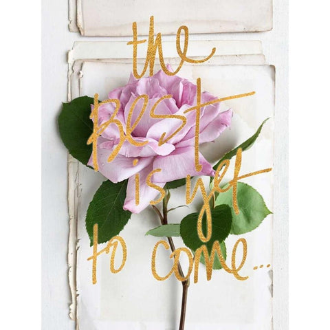 The Best is Yet to Come White Modern Wood Framed Art Print by Gardner, Sarah