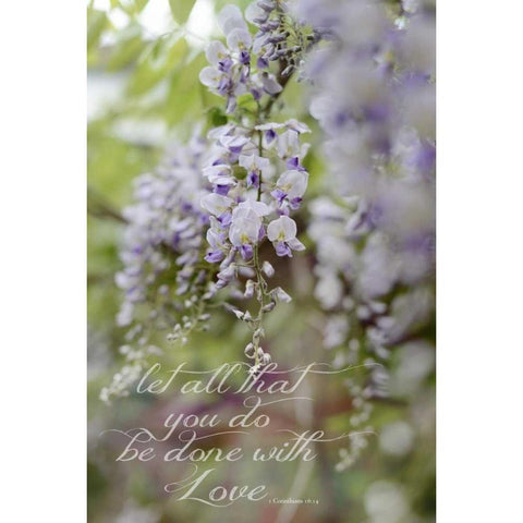 Done With Love Gold Ornate Wood Framed Art Print with Double Matting by Gardner, Sarah