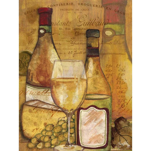 A Good Vintage on Gold II White Modern Wood Framed Art Print by Medley, Elizabeth