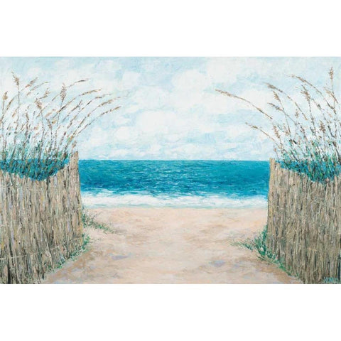 Sand Bridge Walkway Black Modern Wood Framed Art Print by Coolick, Ann Marie
