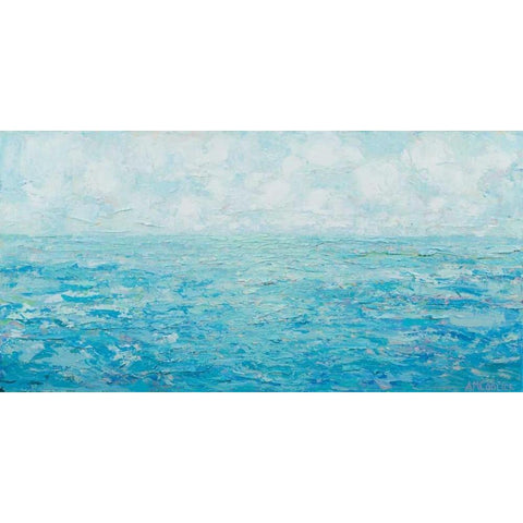 Ocean Tides Black Modern Wood Framed Art Print by Coolick, Ann Marie