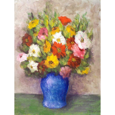 Vase of Beauty I Gold Ornate Wood Framed Art Print with Double Matting by Johnson, Walt