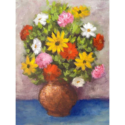 Vase of Beauty II Gold Ornate Wood Framed Art Print with Double Matting by Johnson, Walt