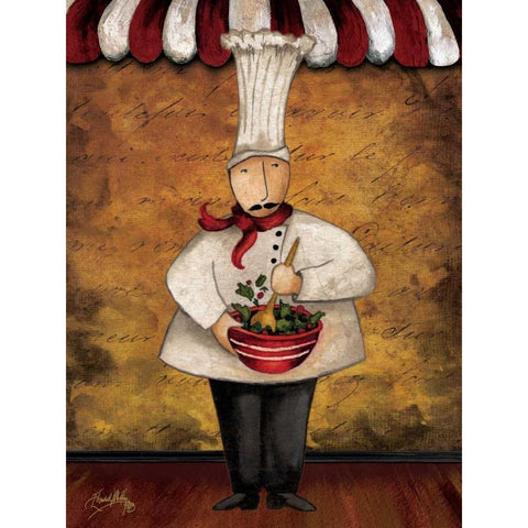 The Gourmets III Black Modern Wood Framed Art Print with Double Matting by Medley, Elizabeth