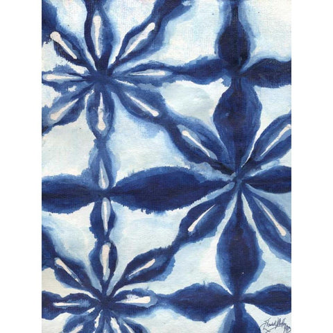 Shibori I Black Modern Wood Framed Art Print by Medley, Elizabeth