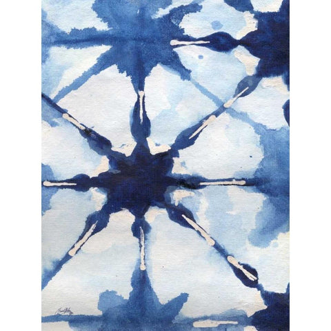 Shibori II Black Modern Wood Framed Art Print by Medley, Elizabeth