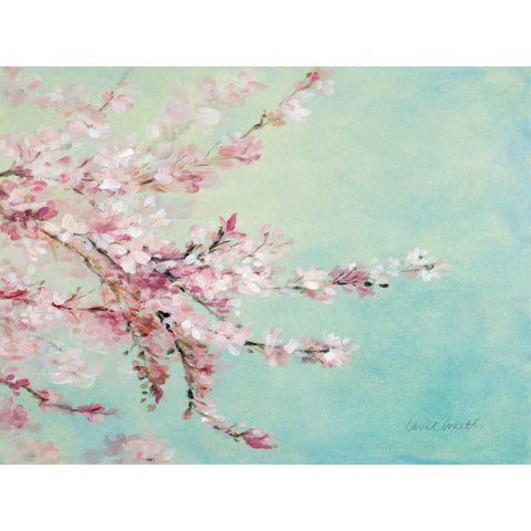 Sakura Fragile Beauty Black Modern Wood Framed Art Print with Double Matting by Loreth, Lanie