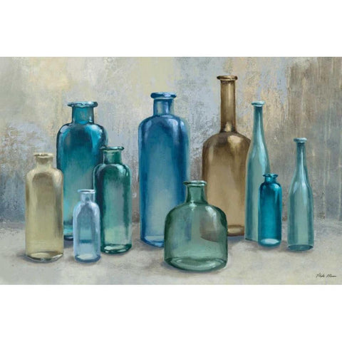 Glass Reflections White Modern Wood Framed Art Print by Marcon, Michael