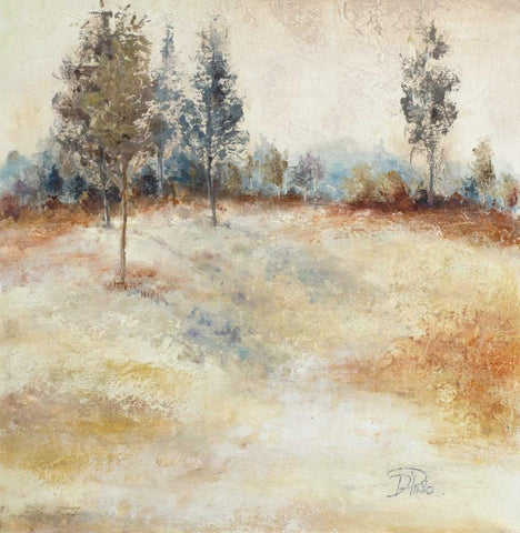 Quiet Forest II Black Ornate Wood Framed Art Print with Double Matting by Pinto, Patricia