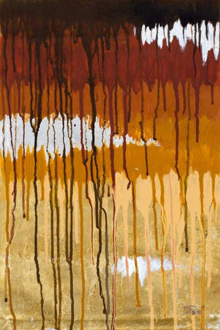 Summer Rain I White Modern Wood Framed Art Print with Double Matting by Pinto, Patricia