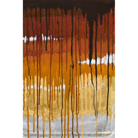Summer Rain II Black Modern Wood Framed Art Print with Double Matting by Pinto, Patricia
