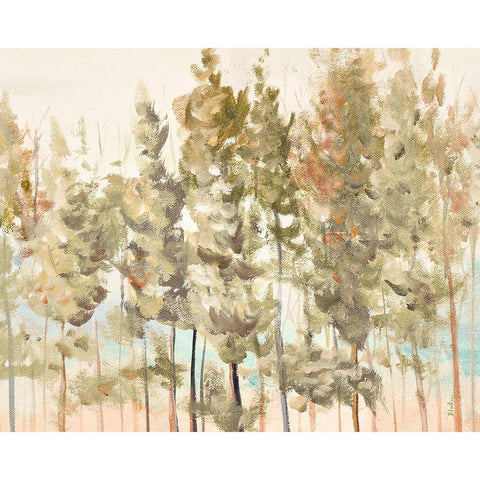 Bosque Verde Brisa II White Modern Wood Framed Art Print by Pinto, Patricia