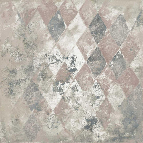 Peaceful Harlequin I White Modern Wood Framed Art Print by Pinto, Patricia