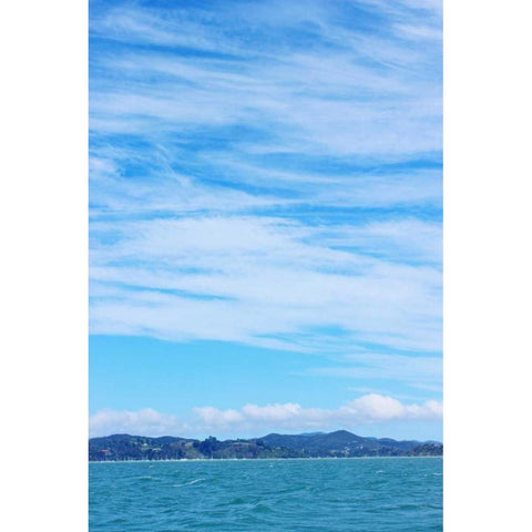 Sky and Water Black Modern Wood Framed Art Print by Coppel, Anna