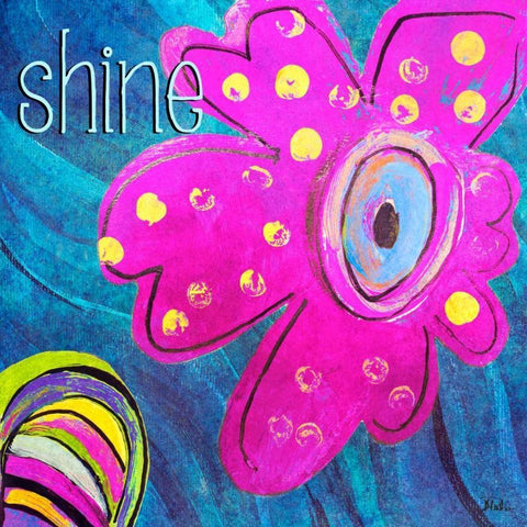 Bright Collage Flowers II Black Modern Wood Framed Art Print with Double Matting by Pinto, Patricia