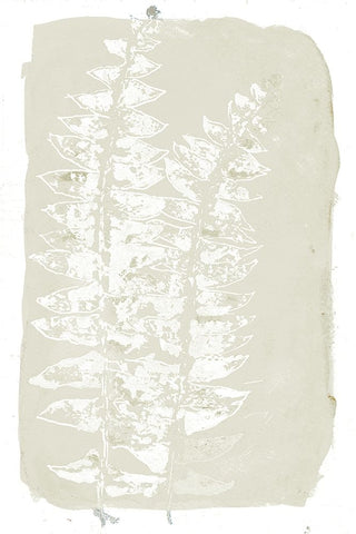 Spring Leaves I Black Ornate Wood Framed Art Print with Double Matting by Pinto, Patricia