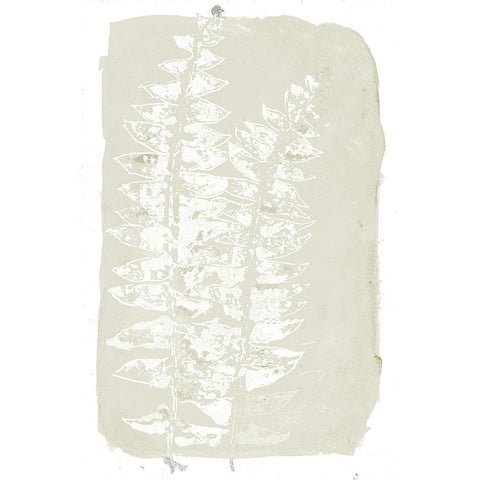 Spring Leaves I White Modern Wood Framed Art Print by Pinto, Patricia