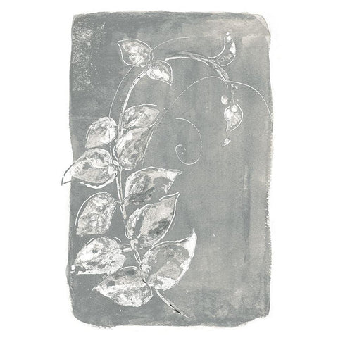 Spring Leaves III Gold Ornate Wood Framed Art Print with Double Matting by Pinto, Patricia