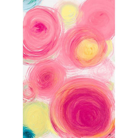 Contempo III Black Modern Wood Framed Art Print with Double Matting by Papa, Kat
