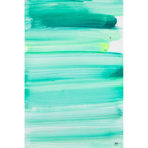 Colour Study I Black Modern Wood Framed Art Print with Double Matting by Papa, Kat