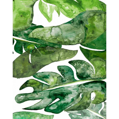 Watercolor Party II White Modern Wood Framed Art Print by James, Nola