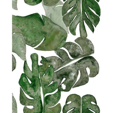 Green Plant Party III Gold Ornate Wood Framed Art Print with Double Matting by Papa, Kat