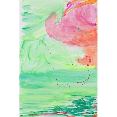 Contempo II White Modern Wood Framed Art Print by Papa, Kat