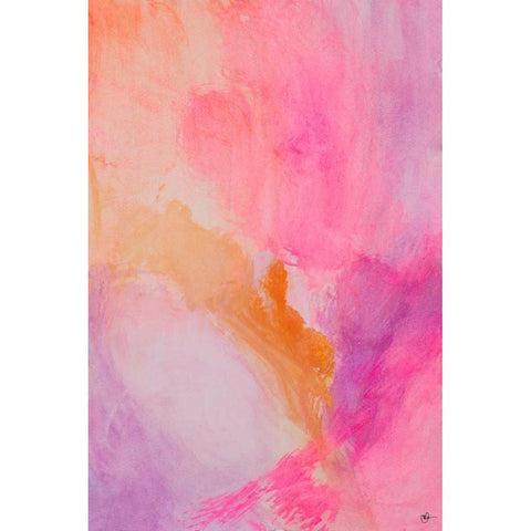 Contempo III Black Modern Wood Framed Art Print with Double Matting by Papa, Kat