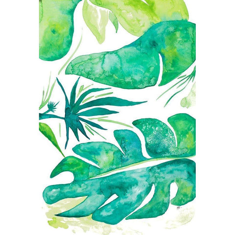 Plant Party II Gold Ornate Wood Framed Art Print with Double Matting by Papa, Kat