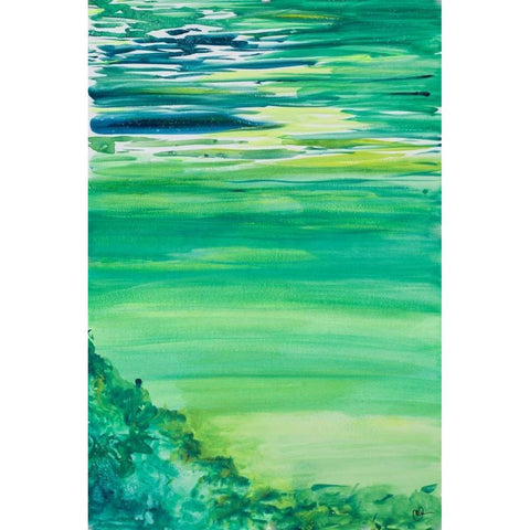 Colour Study II White Modern Wood Framed Art Print by Papa, Kat