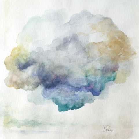 Clouds II Black Ornate Wood Framed Art Print with Double Matting by Pinto, Patricia