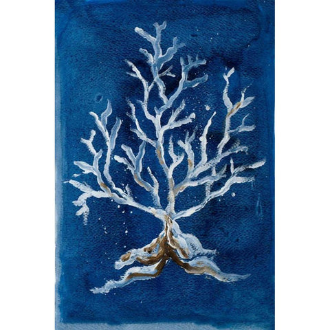 White Corals II White Modern Wood Framed Art Print by Pinto, Patricia