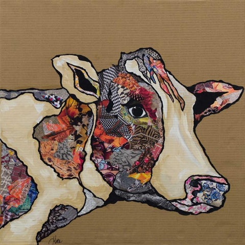 Farm Collage II Black Modern Wood Framed Art Print with Double Matting by Ritter, Gina