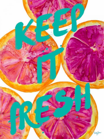 Fresh and Sweet I White Modern Wood Framed Art Print with Double Matting by James, Nola