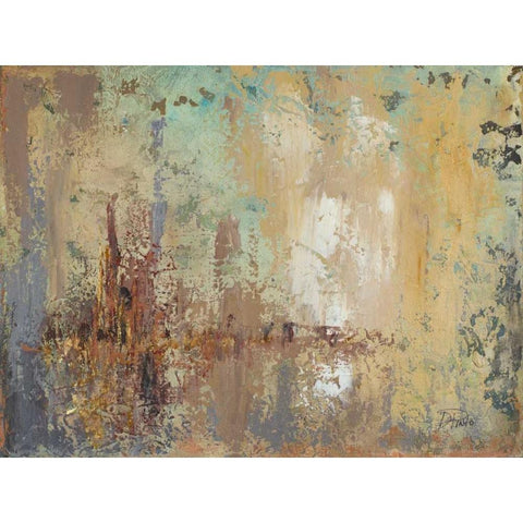 Splash Black Modern Wood Framed Art Print with Double Matting by Pinto, Patricia