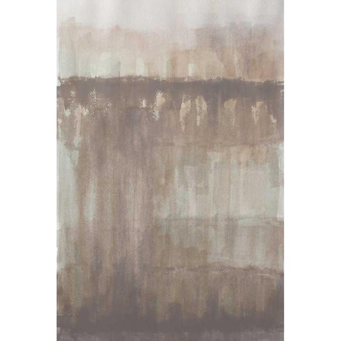 Neutral Ice Black Modern Wood Framed Art Print by Pinto, Patricia