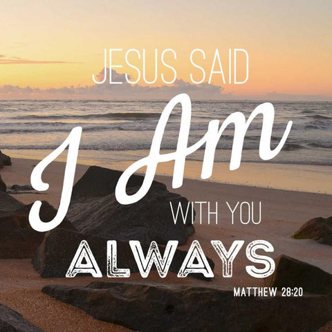 Jesus Said Gold Ornate Wood Framed Art Print with Double Matting by Peck, Gail