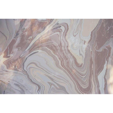 Purple Marbling Black Modern Wood Framed Art Print by Peck, Gail