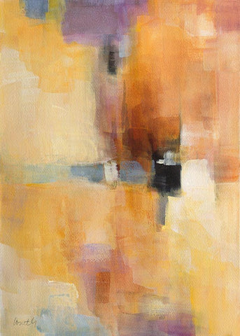 Sunny Storm I White Modern Wood Framed Art Print with Double Matting by Loreth, Lanie