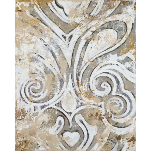 Antique Ornaments White Modern Wood Framed Art Print by Pinto, Patricia