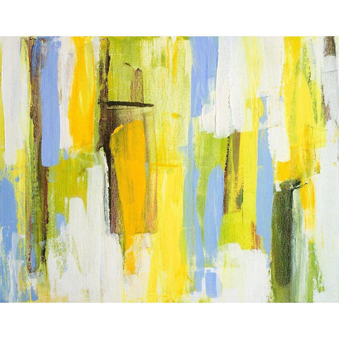 Garden Abstract II White Modern Wood Framed Art Print by Loreth, Lanie