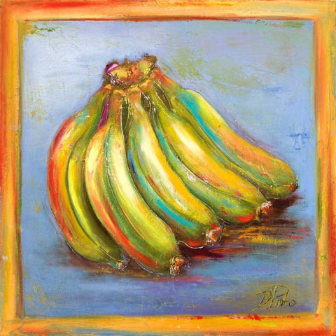 Banana II Gold Ornate Wood Framed Art Print with Double Matting by Pinto, Patricia